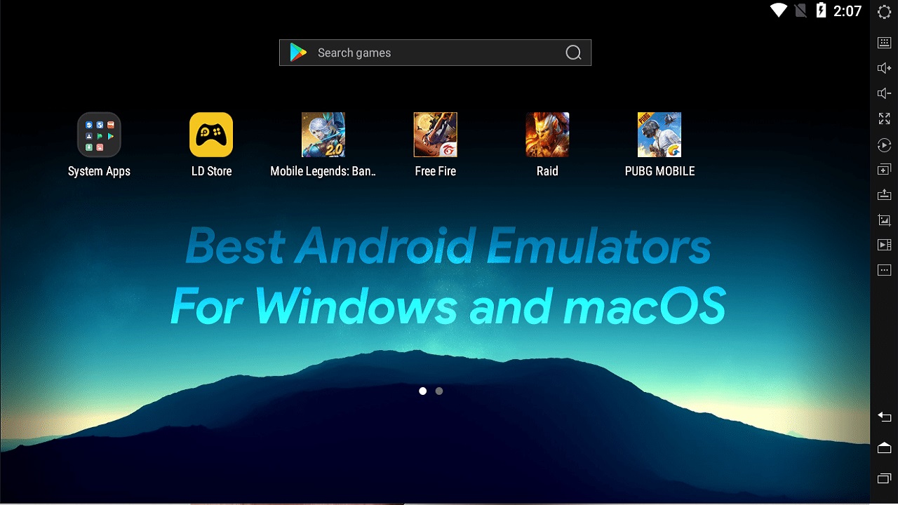 android emulator get mac address